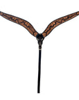 Hand-Carved Leather Western Headstall And Breast Collar Set For Training And Showing