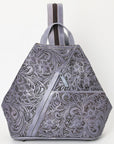 OHLAY OHG102B Backpack Hand Tooled Genuine Leather women bag western handbag purse