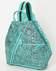 Ohlay Bags OHG102C Backpack Hand Tooled Genuine Leather Women Bag Western Handbag Purse