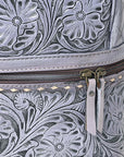 Ohlay Bags OHG103B Backpack Hand Tooled Genuine Leather Women Bag Western Handbag Purse