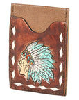 OHLAY SOHCCG102C Card-Holder Hand Tooled Genuine Leather women bag western handbag purse