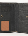 OHLAY WALLET Hand Tooled  Genuine Leather women bag western handbag purse