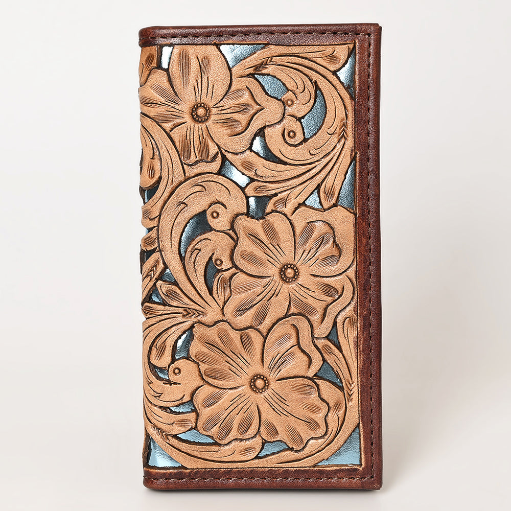 OHLAY WALLET Hand Tooled Genuine Leather women bag western handbag purse