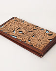 OHLAY WALLET Hand Tooled Genuine Leather women bag western handbag purse