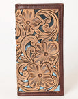 OHLAY WALLET Hand Tooled  Genuine Leather women bag western handbag purse