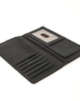 AMERICAN TANNER Genuine Leather Long Bifold Wallet For Men Women H7 X W3