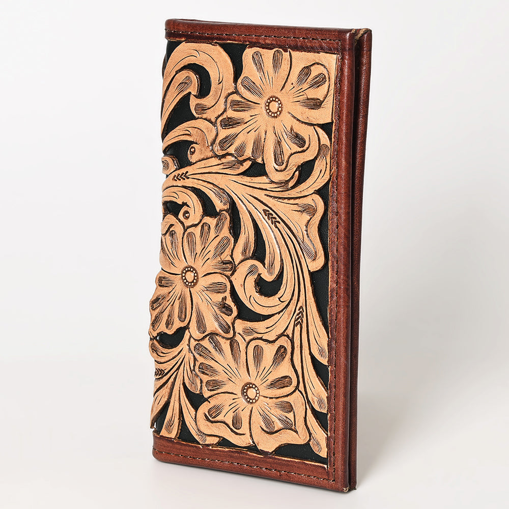 OHLAY WALLET Hand Tooled  Genuine Leather women bag western handbag purse
