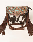 Ohlay Bags OHG112 Envelope Hand Tooled Hair-On Genuine Leather Women Bag Western Handbag Purse