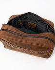 OHLAY TOILETRY Hand Tooled  Genuine Leather women bag western handbag purse