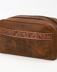 OHLAY TOILETRY Hand Tooled  Genuine Leather women bag western handbag purse