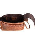 Ohlay Bags OHM111A Toiletry Hand Tooled Genuine Leather Women Bag Western Handbag Purse