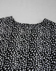 Plus Size Leopard Ruffle Tiered Keyhole Blouse