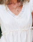 Ashley Trim Flutter Flowy Top
