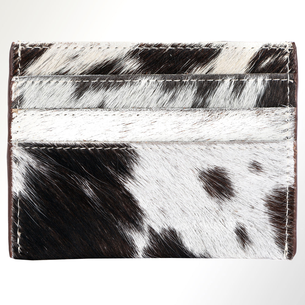 American Darling Card Holder Hair on Genuine Leather | Business Credit