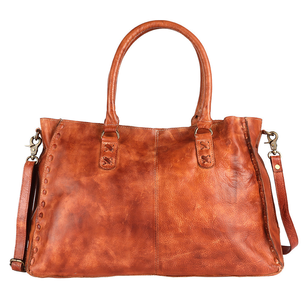 Never Mind Nmbgm125B Tote Vintage Handmade Genuine Cowhide Leather Women Bag Western Handbag Purse