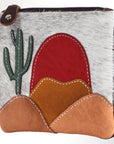 American Darling Coin Purse Hair on Genuine Leather Western Women Bag | Handbag Wristlet Travel Clutch