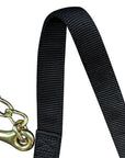 7 ft. Hilason Western Horse Flexible NYLON WEBBING LEAD/CHAIN-BK