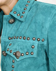 Genuine Vintage  leather Women shirt  jacket  dress ladies girl
