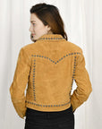 Genuine Vintage  leather Women shirt  jacket  dress ladies girl