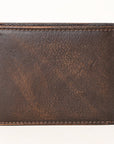 AMERICAN TANNER Genuine Leather Hand Burnished Bifold Wallet For Men Women H3.5 X W4.75 X D0.5