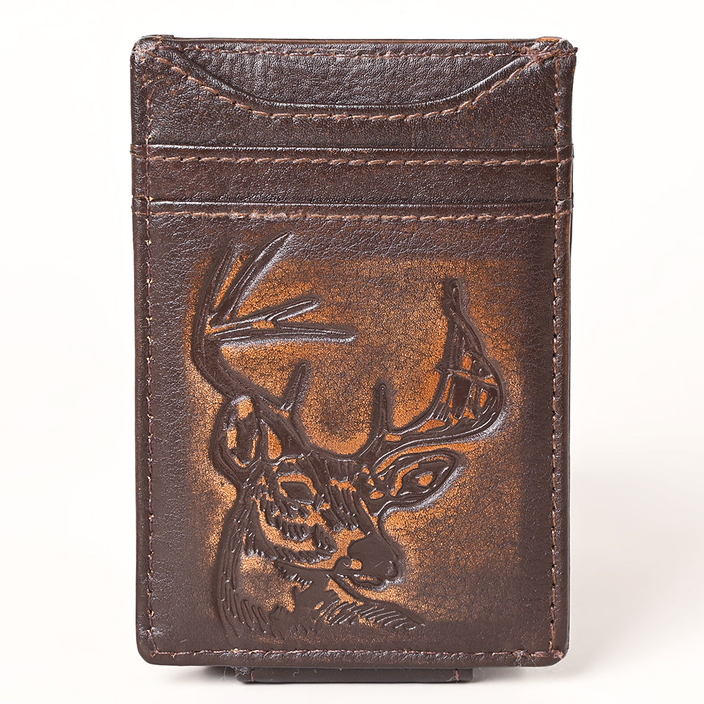 AMERICAN TANNER Genuine Leather Card Holder Wallet For Men &amp; Women H4.1 X W3