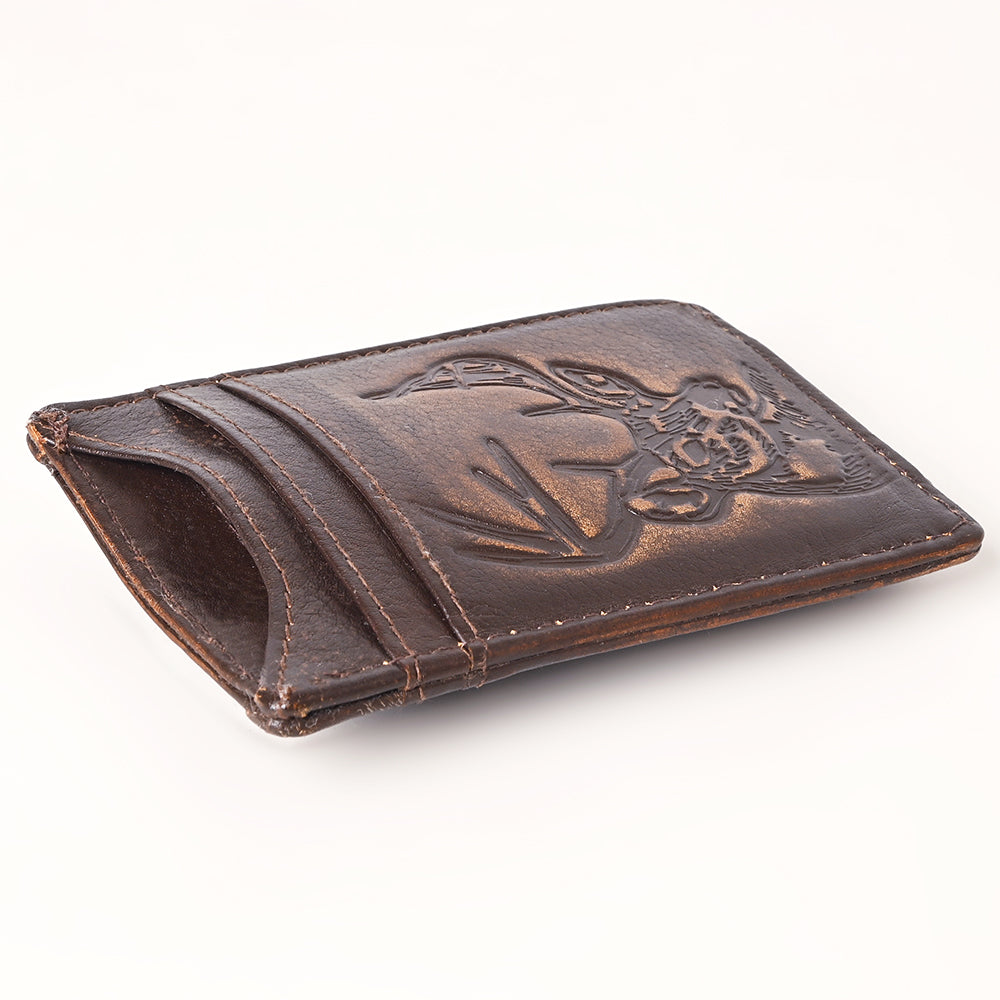 AMERICAN TANNER Genuine Leather Card Holder Wallet For Men &amp; Women H4.1 X W3