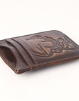 AMERICAN TANNER Genuine Leather Card Holder Wallet For Men & Women H4.1 X W3