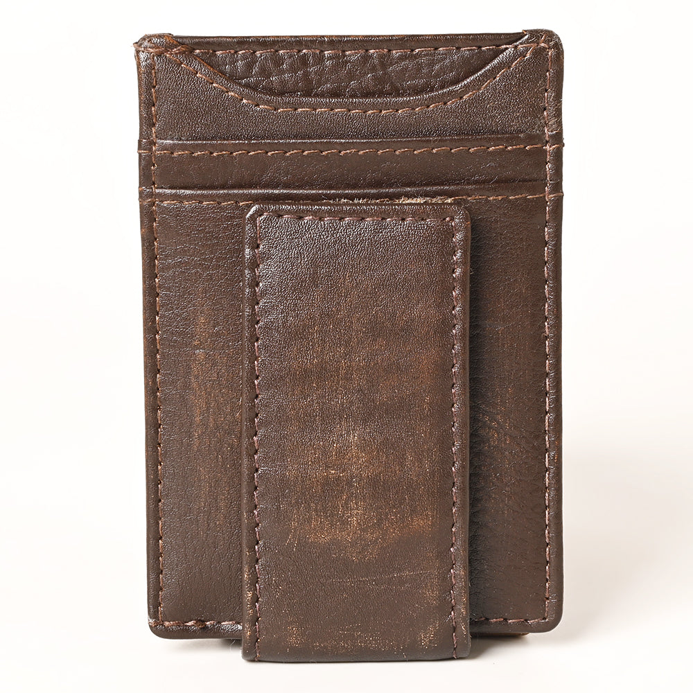 AMERICAN TANNER Genuine Leather Card Holder Wallet For Men &amp; Women H4.1 X W3