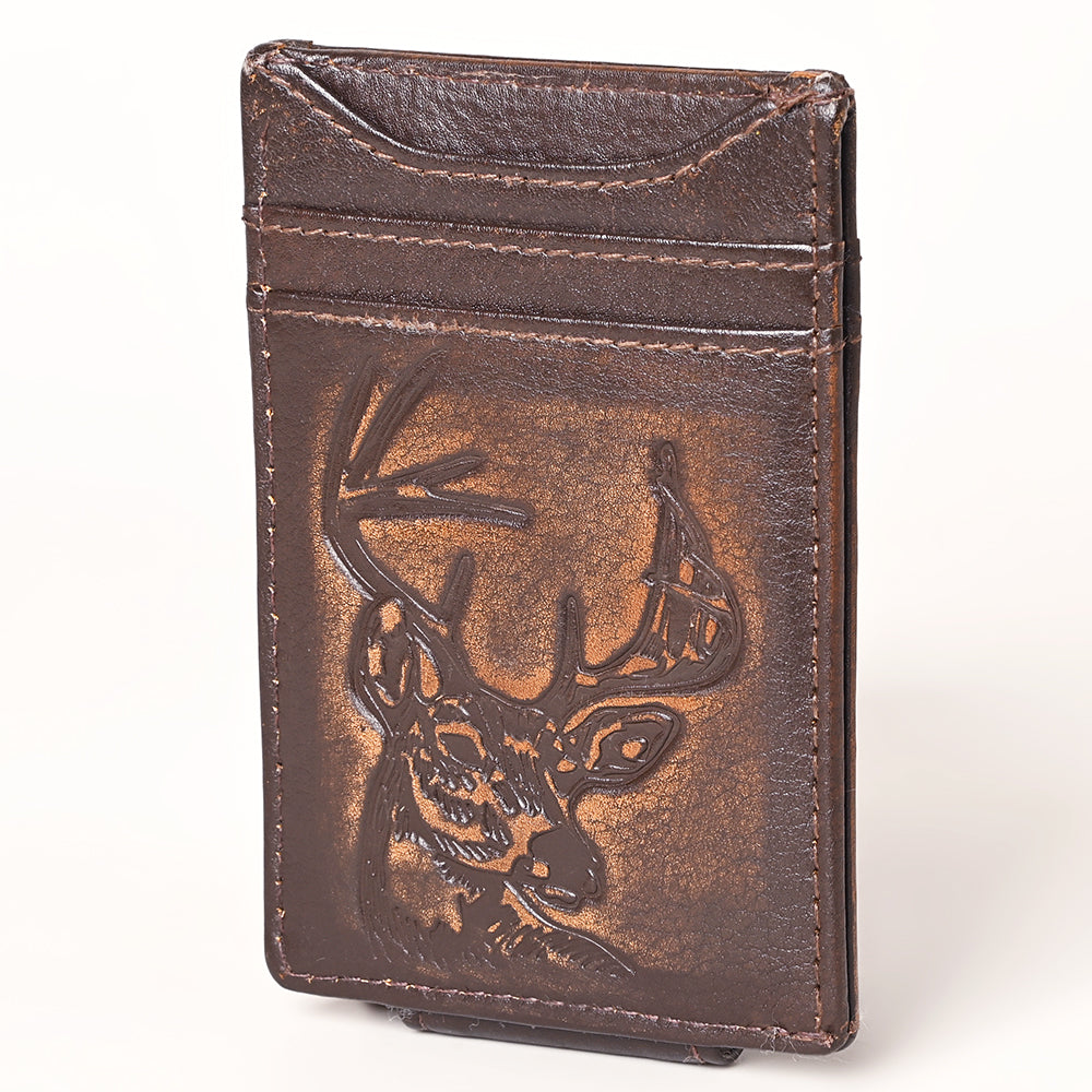 AMERICAN TANNER Genuine Leather Card Holder Wallet For Men &amp; Women H4.1 X W3