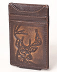 AMERICAN TANNER Genuine Leather Card Holder Wallet For Men & Women H4.1 X W3