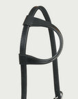 Hilason Horse Genuine Leather One Ear Headstall Bridle GS Concho Black