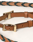 8 Feet Hilason Western Horse American Leather Laced Barrel Roper Reins Brown