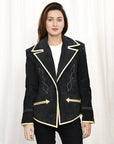 Genuine Vintage  leather Women shirt Blazer jacket  dress ladies girl