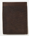 Hilason Western Floral Stylish Women & Men Hand Tooled Genuine Leather Card-Holder