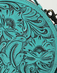 American Darling Canteen Hand Tooled Genuine Leather women bag western handbag purse