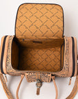 American Darling ADBG1305 Duffel Hand Tooled Genuine Leather Women Bag Western Handbag Purse
