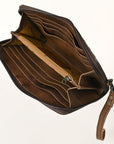 American Darling ADBG1309 Wallet Hand Tooled Genuine Leather women bag western handbag purse