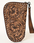 American Darling ADGC106 Floral Western Hand Tooled Genuine Leather Women & Man GUN CASE