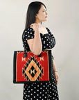 American Darling Saddle Blanket Genuine Leather Women Bag Western Handbag Purse
