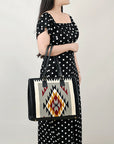 American Darling Saddle Blanket Genuine Leather Women Bag Western Handbag Purse