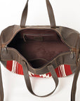 OHLAY OHA101B DUFFEL Upcycled Wool Genuine Leather women bag western handbag purse