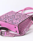 American Darling Adbg1314 Tote Hand Tooled Genuine Leather Women Bag Western Handbag Purse