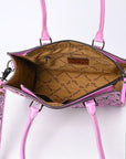 American Darling Adbg1314 Tote Hand Tooled Genuine Leather Women Bag Western Handbag Purse