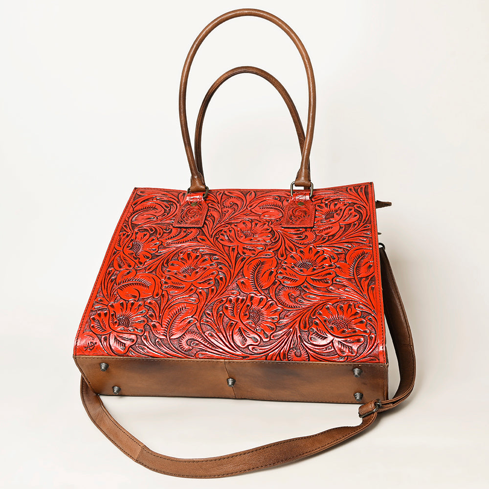 American Darling ADBG1317 Hand Tooled Genuine Leather Women Bag Western Handbag Purse