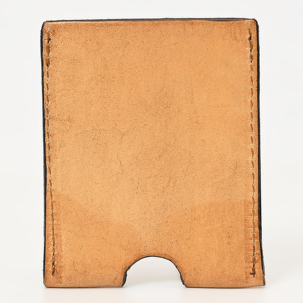 American Darling ADCCG105 Floral Western Hand Tooled Genuine Leather Women &amp; Man Card-Holder
