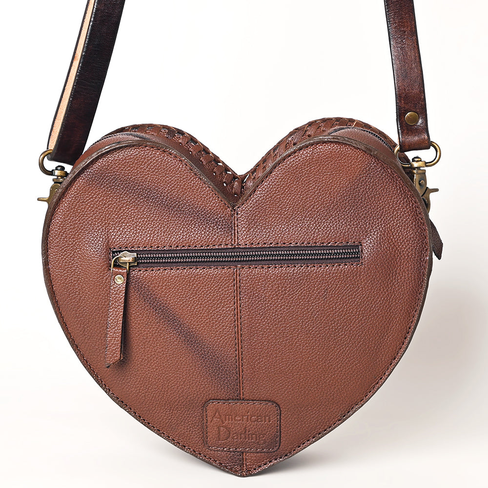 American Darling ADBGA476 Hand Tooled Hair-On Genuine Leather Women Bag Western Handbag Purse