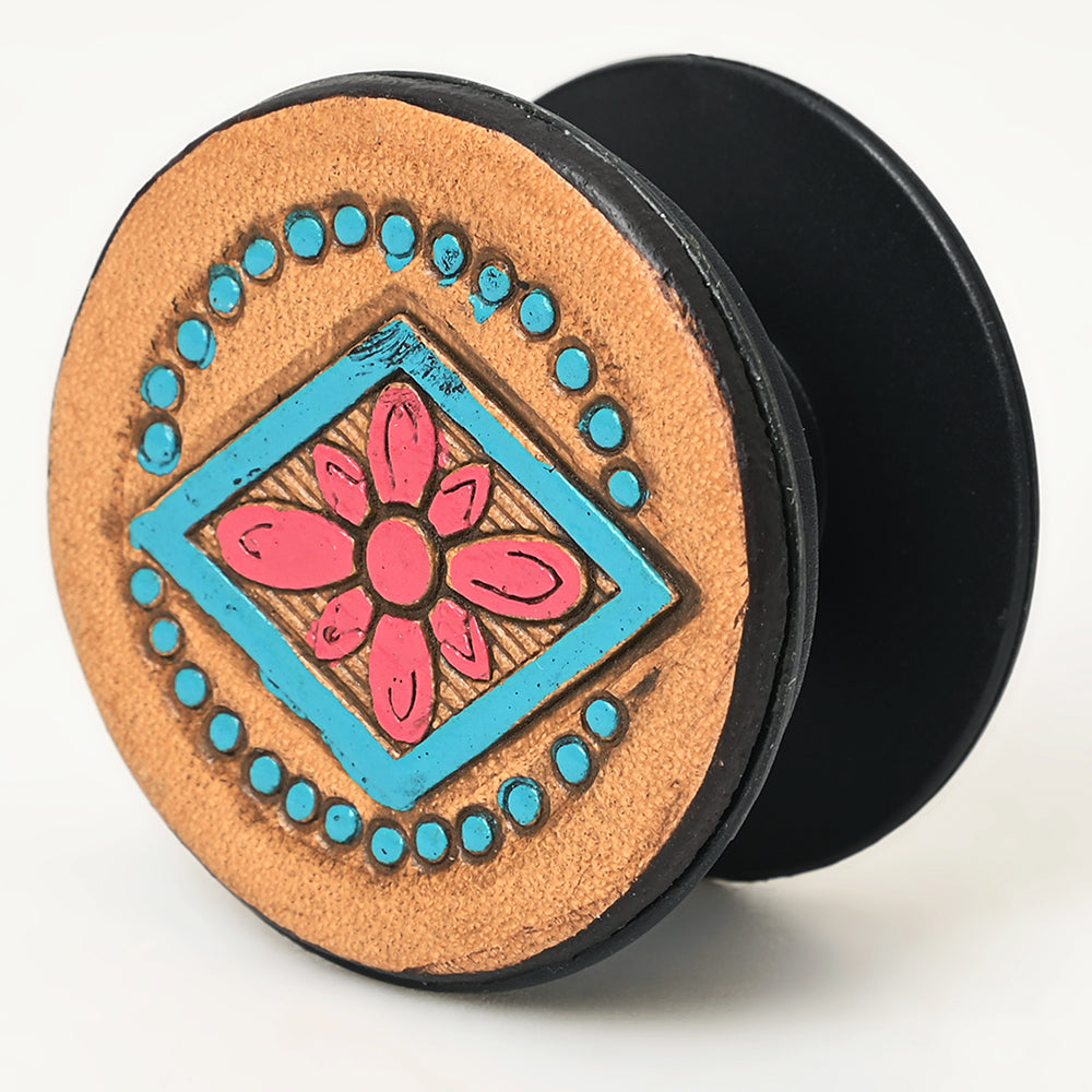 American Darling Hand Tooled Painted Floral Popsockets for Phone Grip Stand