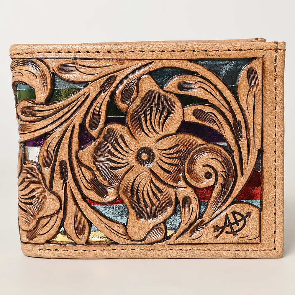 American Darling Wallet Hand Tooled Genuine Leather Women Bag Western Handbag Purse