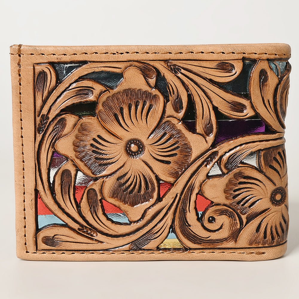 American Darling Wallet Hand Tooled Genuine Leather Women Bag Western Handbag Purse