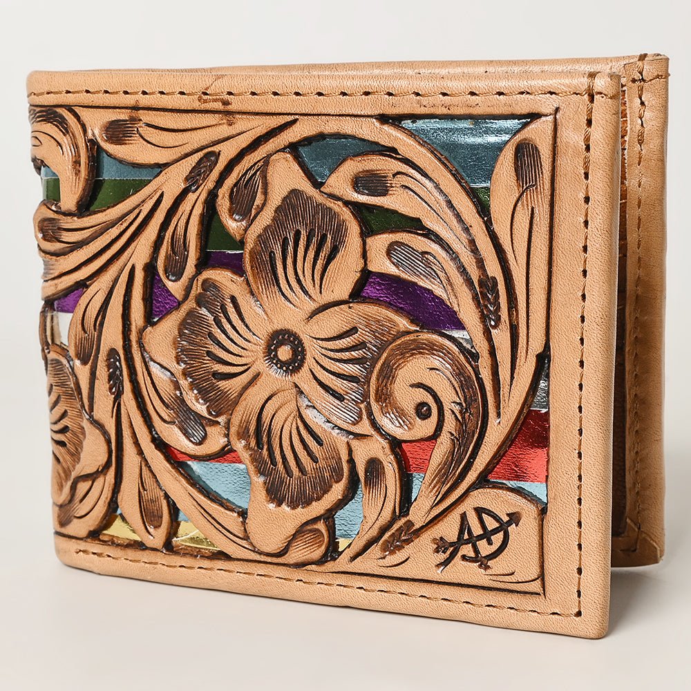 American Darling Wallet Hand Tooled Genuine Leather Women Bag Western Handbag Purse